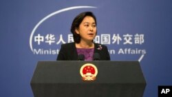 화춘잉 중국 외교부 대변인. 
