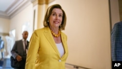 Speaker Nancy Pelosi, who was in London, said she was not making a threat, but a prediction. 