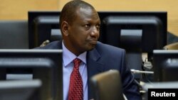 Wapres Kenya, William Ruto menghadapi dakwaan kejahatan terhadap kemanusiaan dalam pengadilan di ICC Den Haag (foto: dok). 