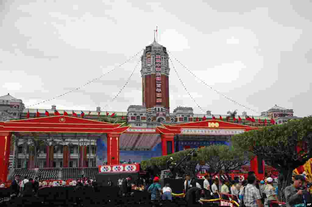 仪式结束后的会场