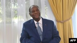 Alassane Ouattara à Abidjan le 8 octobre 2020.