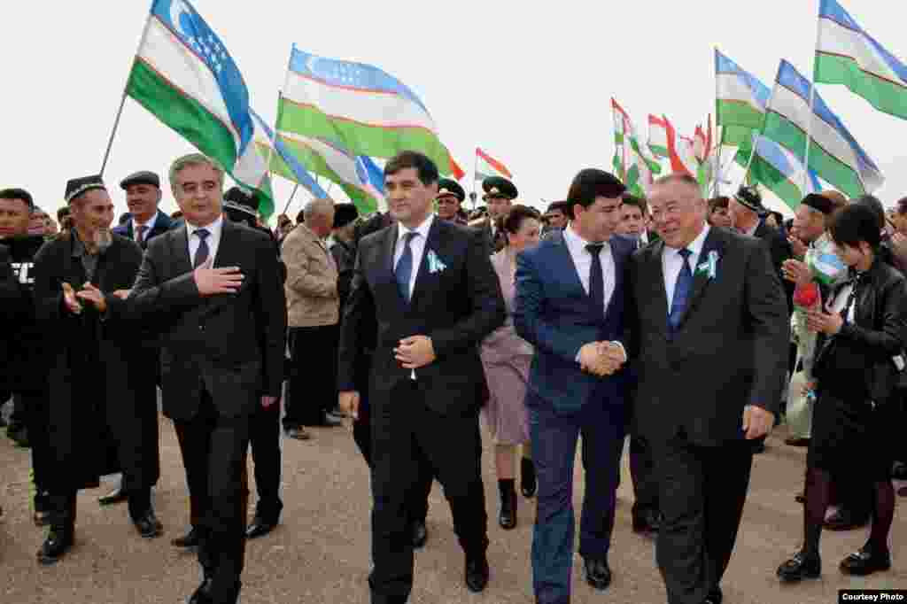 Navbunyod chegara posti ochilishi marosimida chegaradosh ikki viloyat rasmiylari