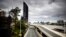 A deserted Riverside Expressway is seen on the first day of a snap lockdown in Brisbane on Jan. 9, 2021, with officials elsewhere in Australia on 'high alert'" over the emergence of more contagious strains of COVID-19.