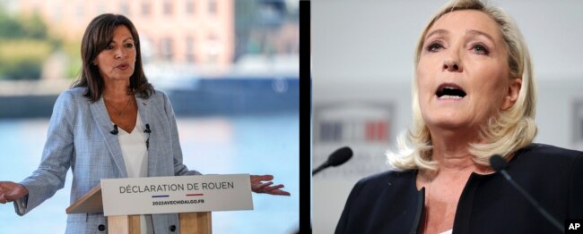 Anne Hidalgo ve Marine Le Pen