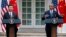 President Barack Obama gestures during a joint news conference with Chinese President Xi Jinping, in the Rose Garden of the White House in Washington, Sept. 25, 2015.