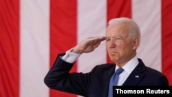 El presidente de Estados Unidos, Joe Biden, durante la ceremonia del Día de los Caídos en el Cementerio Nacional de Arlington, Virginia, el 31 de mayo de 2021.