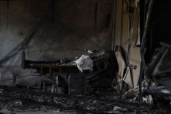 تخت خواب سوخته در بخش کووید۱۹ بیمارستان «پاتل ولفیر» هند - ۱ مه ۲۰۲۱