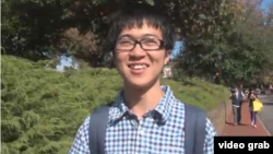 中國留學生王子豪在維吉尼亞大學