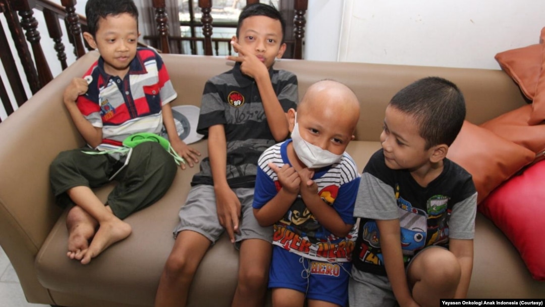 Anak-anak yang sedang menjalani perawatan kanker tinggal sementara di rumah singgah Yayasan Onkologi Anak Indonesia, September 2019. (Foto: Yayasan Onkologi Anak Indonesia)