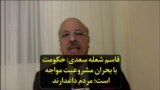 قاسم شعله سعدی: حکومت با بحران مشروعیت مواجه است؛ مردم داغدارند