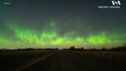 Северное сияние в Северной Дакоте