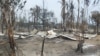 Rakhine village on fire