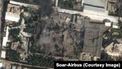 تصویر هوایی از مقر بمباران شده علی خامنه‌ای، که به کشته شدن او انجامید