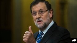 FILE - Spain's Prime Minister Mariano Rajoy 