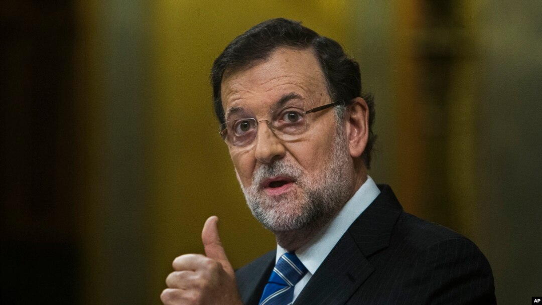 PM Spanyol Mariano Rajoy dalam debat nasional di parlemen Spaniel di Madrid, Spanyol, 24 Februari 2015 (Foto: dok). 