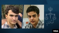  علی یونسی (راست) و امیرحسین مرادی، دو دانشجوی نخبه بازداشتی در ایران