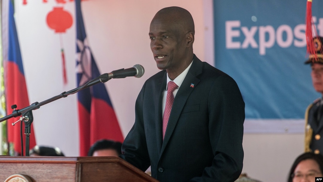 Presiden Haiti Jovenel Moise berbicara di Port-au-Prince