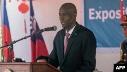 Presiden Haiti Jovenel Moise berbicara di Port-au-Prince