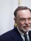 FILE - Tibor P. Nagy, US Assistant Secretary for African Affairs, gives a news conference in a room of the presidency of the Central African Republic, Jan. 20, 2020. 