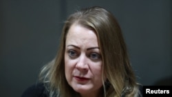 Сара Криванек на судебных слушаниях в Рязани