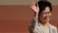  Former Hong Kong Chief Secretary Carrie Lam declares her victory in the chief executive election in Hong Kong, March 26, 2017. A Hong Kong committee has chosen the government's former No. 2 official Lam to be the semiautonomous Chinese city's next leader.