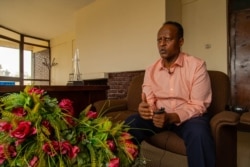 Dr. Tawfik Abdullahi, a former ambassador and current parliamentary candidate, says the economy and security are the main issues on Ethiopian voters' minds, in Addis Ababa, Ethiopia, June 22, 2021. (VOA/Yan Boechat)