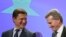 El ministro de Energía ruso Alexander Novak junto al comisionado de energia europeo Guenther Oettinger.