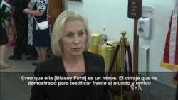 Senadora Gillibrand sobre acusadora de Kavanaugh: "ella es un héroe"