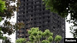 Damage to Grenfell Tower