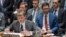 British Deputy Ambassador to the United Nations Jonathan Allen speaks during a Security Council meeting on the situation between Britain and Russia, March 14, 2018, at U.N. headquarters.