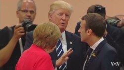 Macron, Merkel US Visits Highlight Policy Tensions With Trump