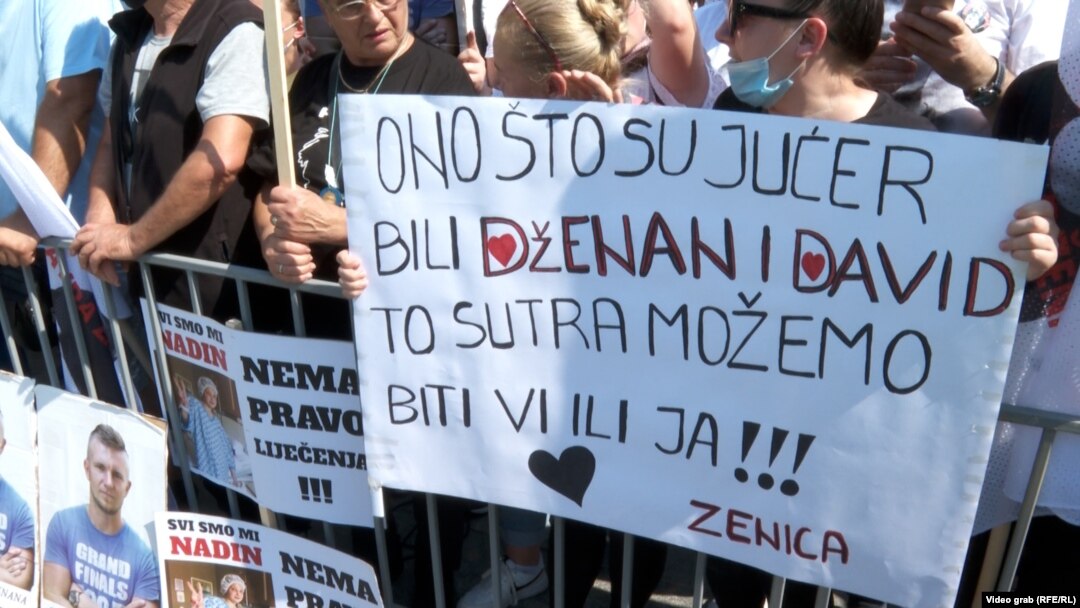 Bosnia and Herzegovina, Sarajevo, protests, Dženan Memić and David Dragičević