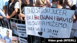 Bosnia and Herzegovina, Sarajevo, protests, Dženan Memić and David Dragičević