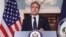 Menteri Luar Negeri AS Antony Blinken berbicara tentang Afghanistan di Departemen Luar Negeri di Washington. (Foto: Reuters)