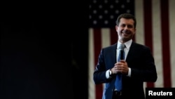 Democratic 2020 U.S. presidential candidate former South Bend, Indiana Mayor Pete Buttigieg attends a campaign event in Las Vegas, Nevada, U.S., February 21, 2020. REUTERS/Eric Thayer