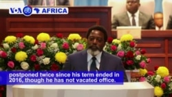 VOA60 Africa - DR Congo: President Joseph Kabila says there will be a presidential election December 23