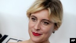 FILE - Greta Gerwig is pictured at the 55th New York Film Festival, Oct. 8, 2017.