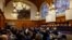 Delegates attend International Court of Justice public hearings in an advisory opinion case that may become a reference point in defining countries' legal obligations to fight climate change, in The Hague, Netherlands, Dec. 2 2024. 
