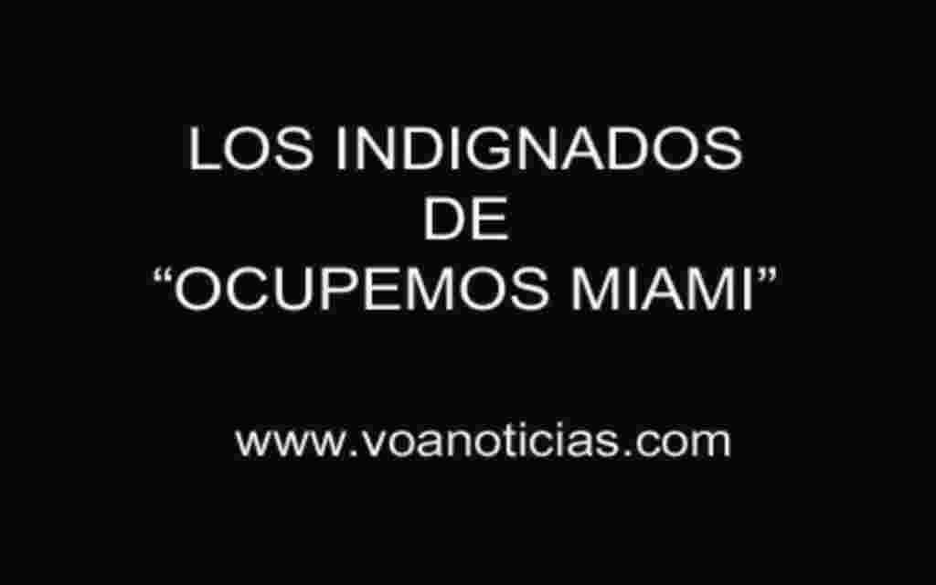 Miami:solidaridad con los indignados