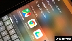 Google icons are pictured on an iPhone, Oct. 9, 2019. (Photo: Diaa Bekheet)