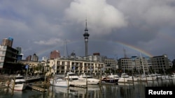 Tòa tháp Sky Tower nổi tiếng ở thành phố Auckland, New Zealand. Một sự kiện khởi động “Năm Du lịch Trung Quốc-New Zealand 2019” tại New Zealand đã bị Trung Quốc hoãn lại giữa bối cảnh quan hệ giữa nước đang căng thẳng.