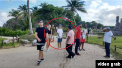 Justin Bieber captado en las ruinas de Tulum, en la Riviera Maya.