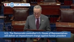 VOA60 Addunyaa - U.S. House of Representatives will deliver an impeachment charge against former president Trump to the Senate on Monday