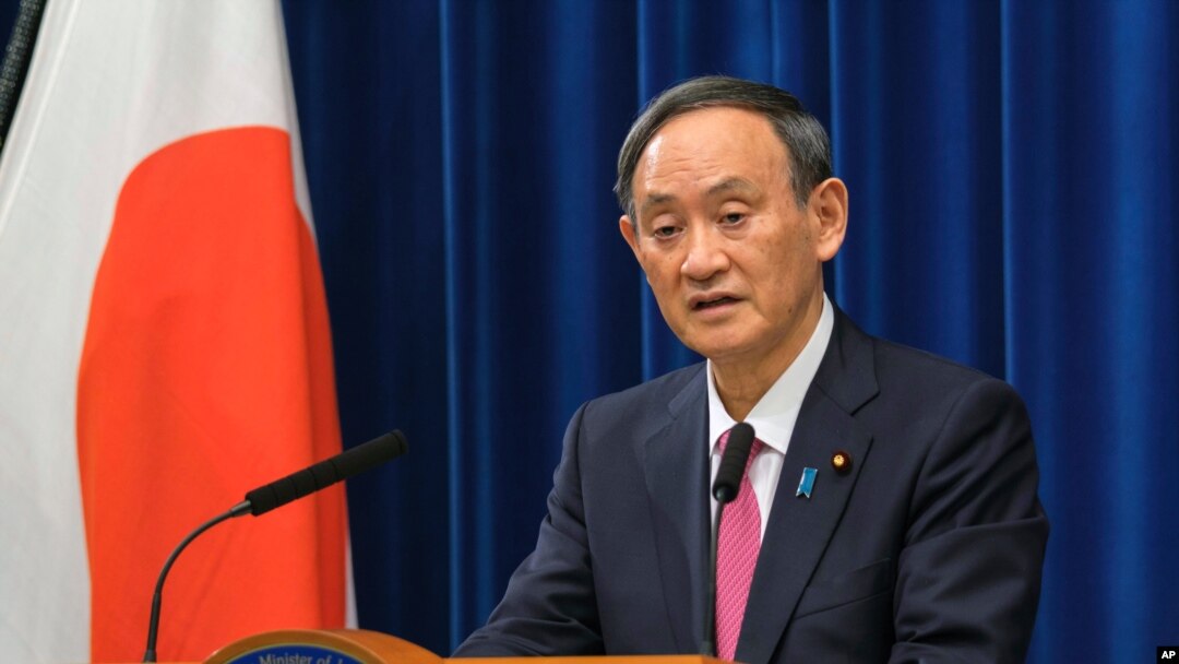25일 스가 요시히데 일본 총리가 도쿄 총리관저에서 기자회견을 했다. 