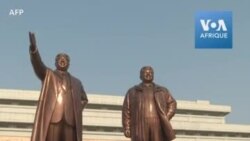 Les Nord-Coréens masqués célèbrent discrètement la naissance de Kim Il Sung