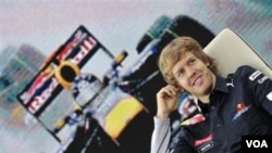Juara dunia Formula Satu 2010 dan pebalap tim Red Bull asal Jerman, Sebastian Vettel, berbicara dalam konferensi pers di Austria pertengahan bulan ini. Sebastian Vettel adalah juara termuda dalam sejarah Formula Satu.