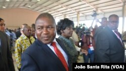 Filipe Nyusi, presiden baru Mozambik di ibukota Maputo.