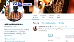 VOA60 AFIRKA: Fitaccen Dan Kwalan Kafan Ghana Asamoah Gyan Ya Sanar Da Cewa Zai Ajiye Wasan Kwalan Kafa Na Kasa Da Kasa