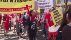 Կալիֆորնիայի որոշ քաղաքներում լարված իրավիճակ է ծայրահեղ աջակողմյան և հակաֆաշիստական ցույցերի պատճառով