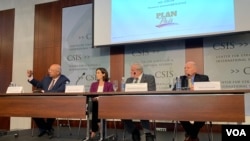 Expertos debaten la crisis del agua en Venezuela, en foro de Centro de Estudios Estratégicos e Internacionales, CSIS. Octubre 3 de 2019. Foto: Sofía Pisani/VOA